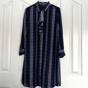 NWT Banana Republic Long Sleeve Shirt Dress Sz Med